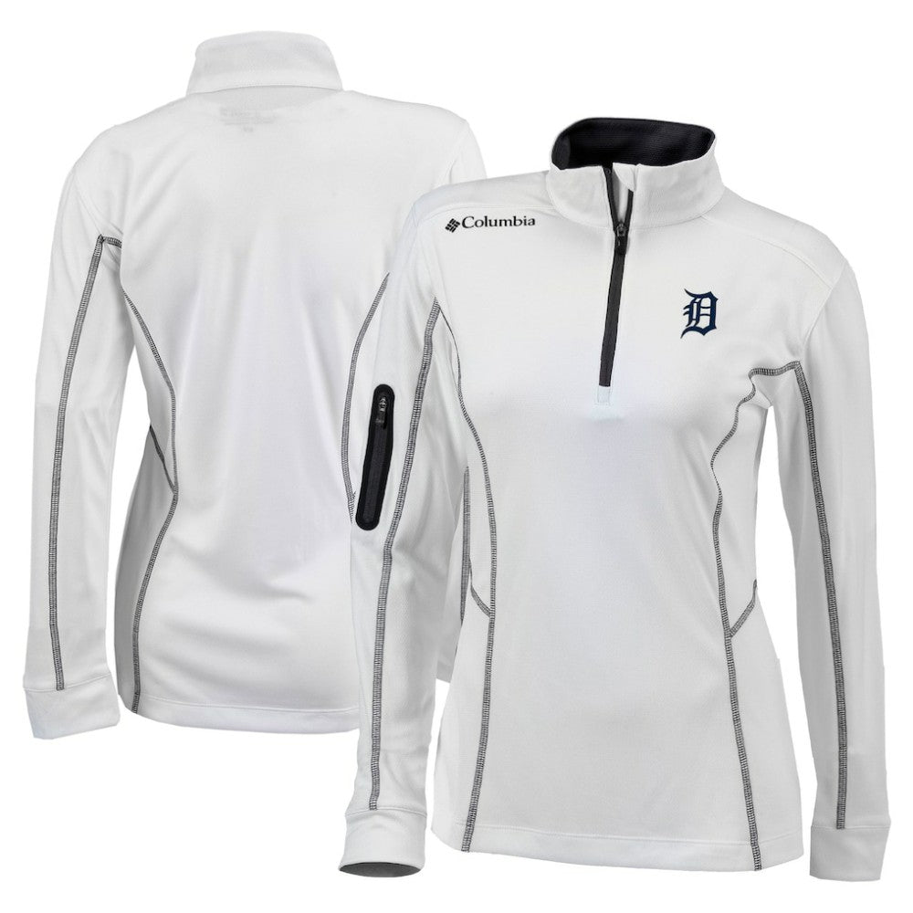 Detroit Tigers Columbia Women's Omni-Wick Shotgun Quarter-Zip Pullover Top - MLB Pullover