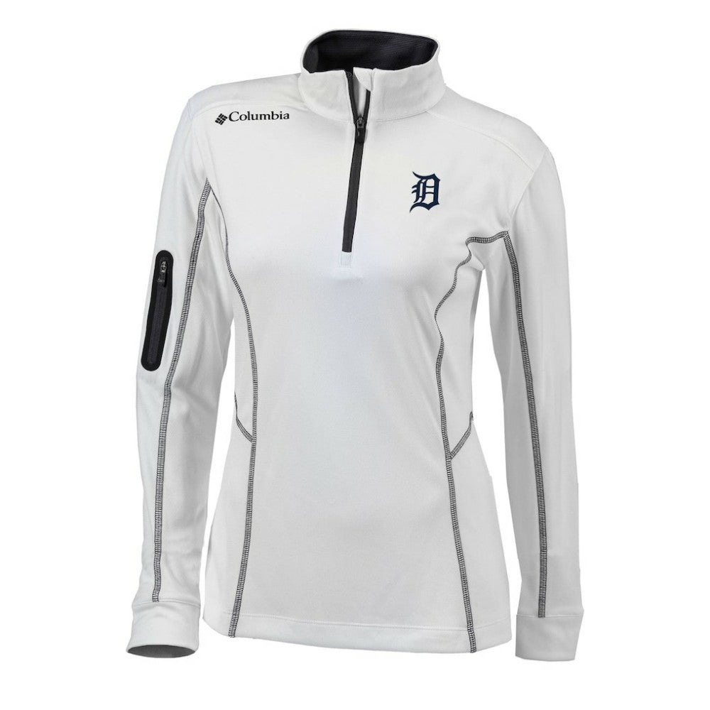 Detroit Tigers Columbia Women's Omni-Wick Shotgun Quarter-Zip Pullover Top - MLB Pullover