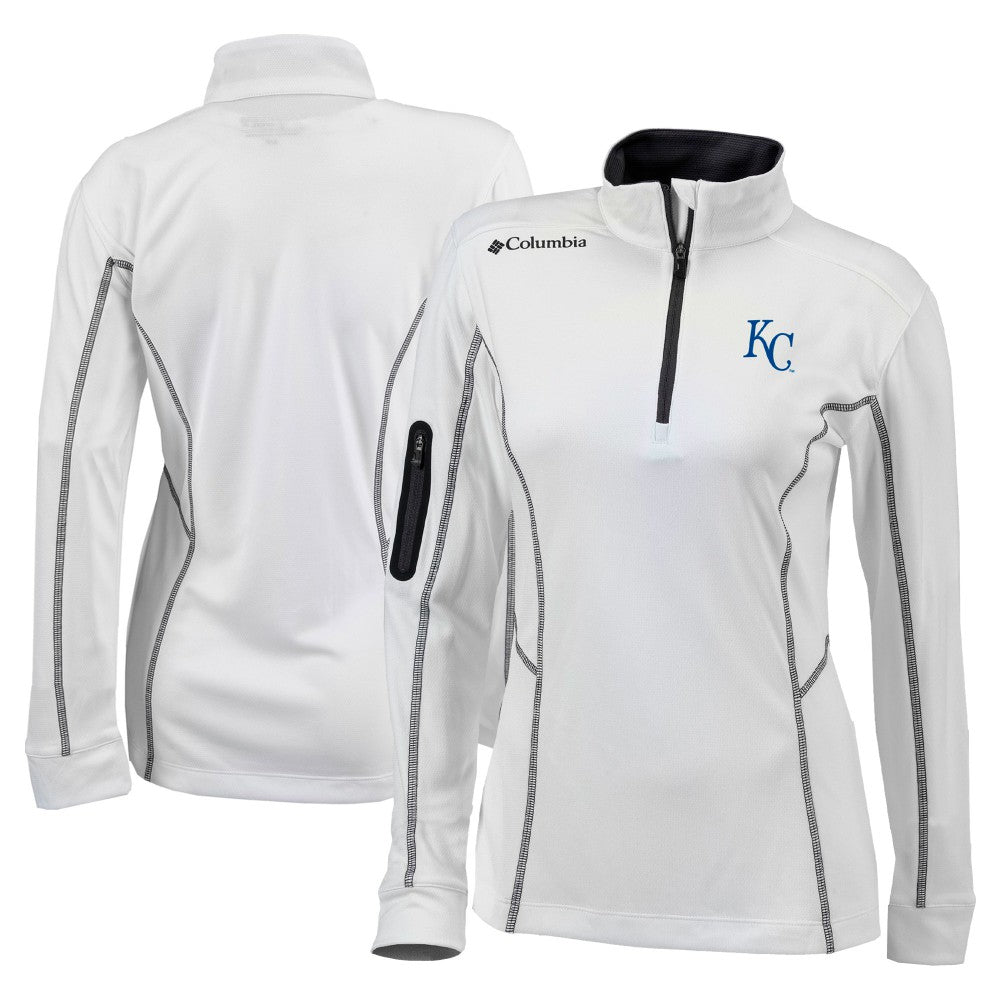 Kansas City Royals Columbia Women's Omni-Wick Shotgun Quarter-Zip Pullover Top - MLB Pullover