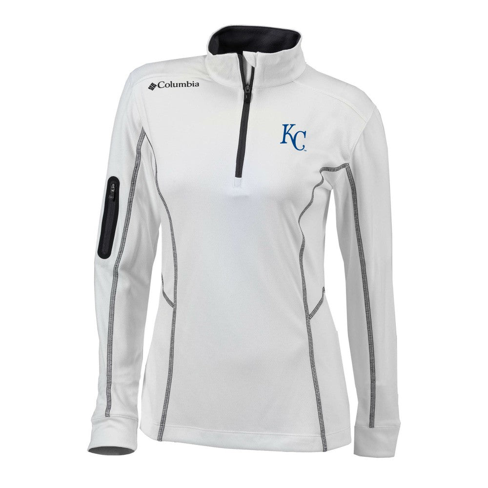 Kansas City Royals Columbia Women's Omni-Wick Shotgun Quarter-Zip Pullover Top - MLB Pullover