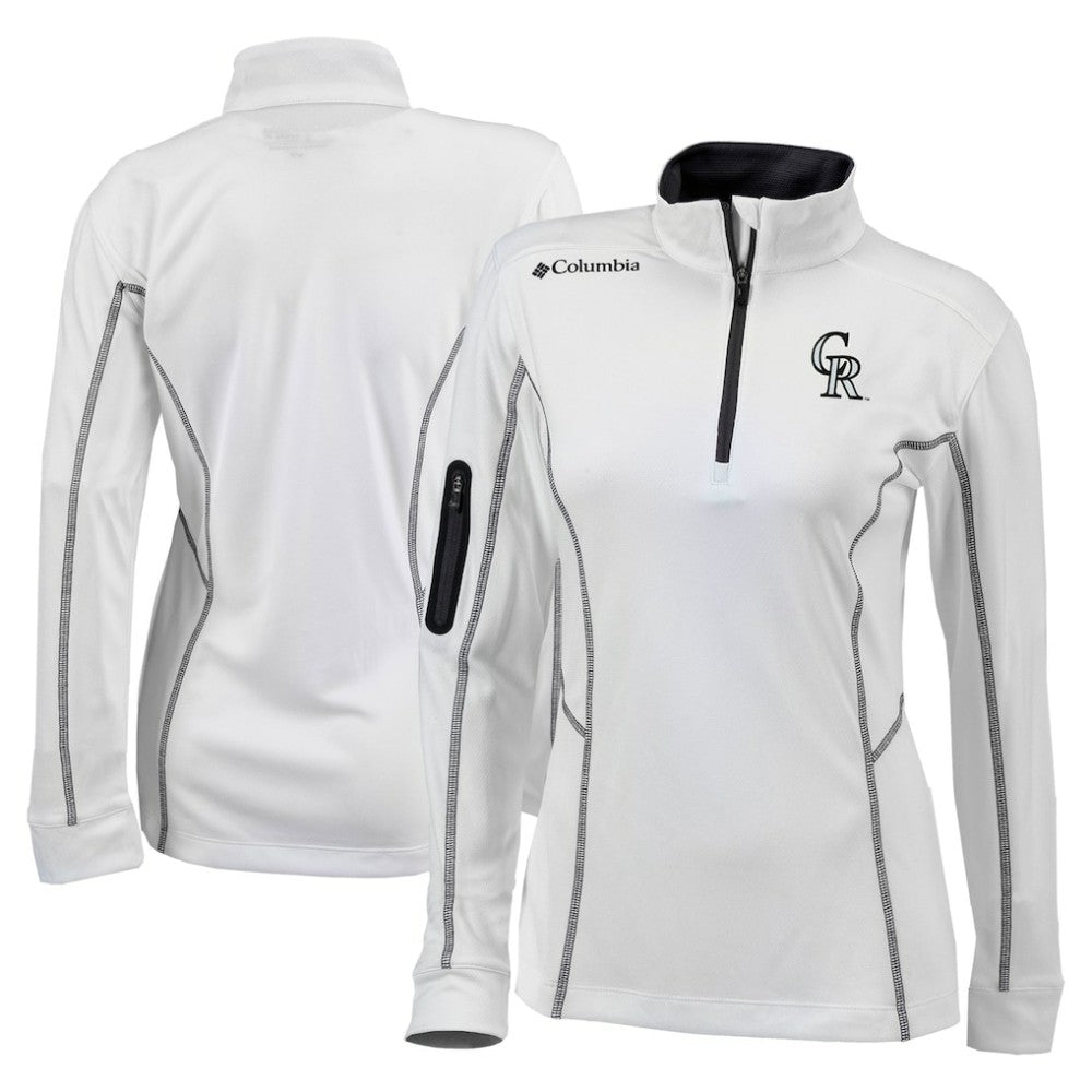 Colorado Rockies Columbia Women's Omni-Wick Shotgun Quarter-Zip Pullover Top - MLB Pullover