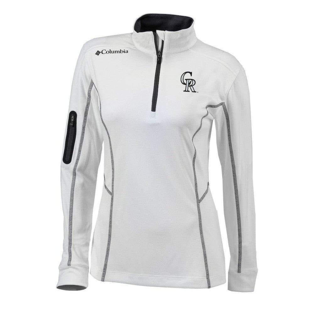 Colorado Rockies Columbia Women's Omni-Wick Shotgun Quarter-Zip Pullover Top - MLB Pullover