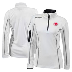 Cincinnati Reds Columbia Women's Omni-Wick Shotgun Quarter-Zip Pullover Top - MLB Pullover