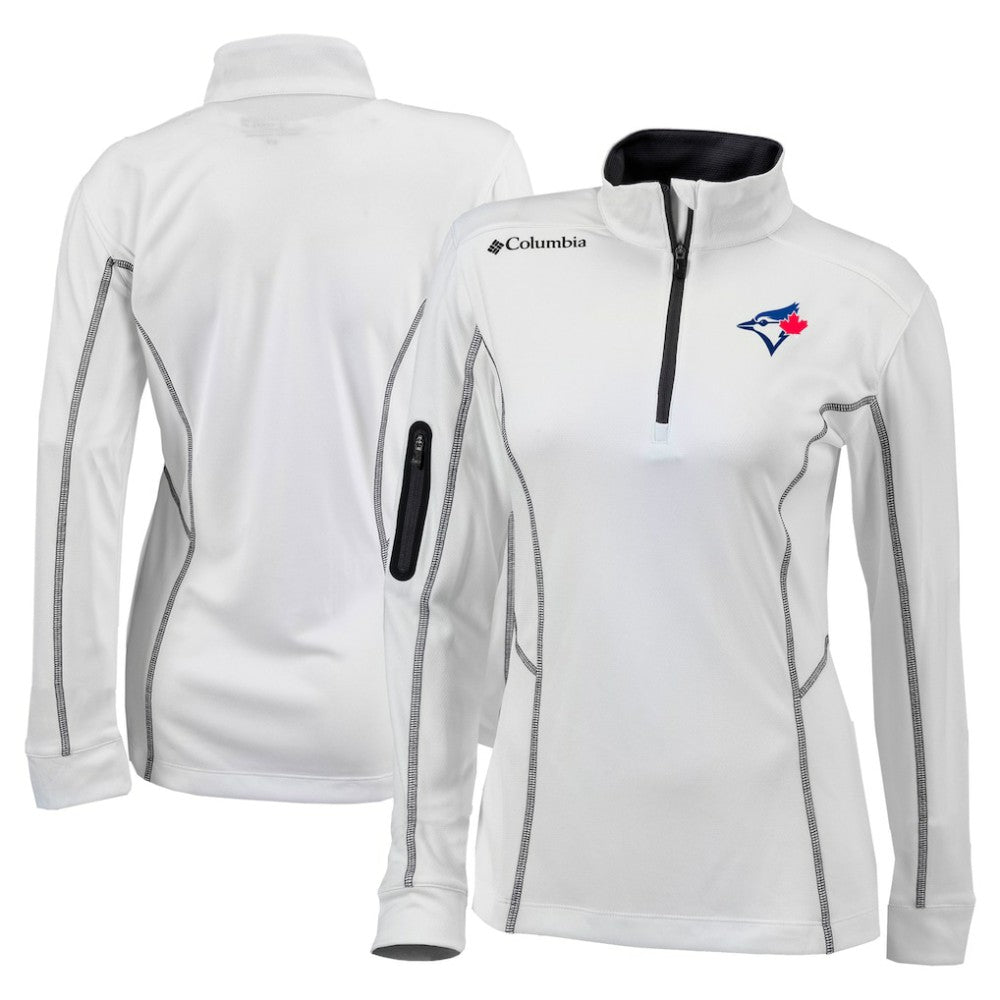Toronto Blue Jays Columbia Women's Omni-Wick Shotgun Quarter-Zip Pullover Top - MLB Pullover