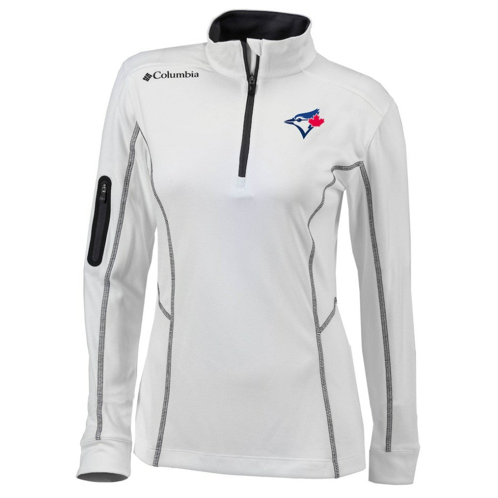Toronto Blue Jays Columbia Women's Omni-Wick Shotgun Quarter-Zip Pullover Top - MLB Pullover