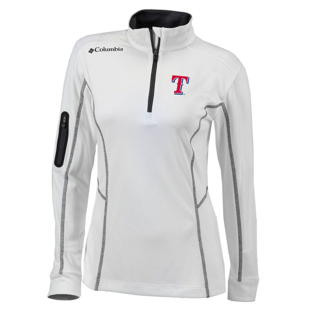 Texas Rangers Columbia Women's Omni-Wick Shotgun Quarter-Zip Pullover Top - MLB Pullover