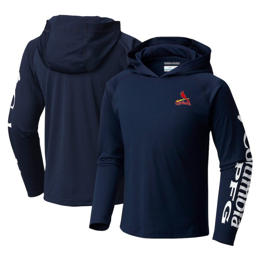 St. Louis Cardinals Columbia Youth Terminal Tackle Long Sleeve Hoodie T-Shirt - MLB Hoodies