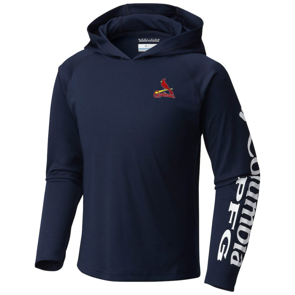 St. Louis Cardinals Columbia Youth Terminal Tackle Long Sleeve Hoodie T-Shirt - MLB Hoodies