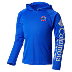 Chicago Cubs Columbia Youth Terminal Tackle Long Sleeve Hoodie T-Shirt - MLB Hoodies