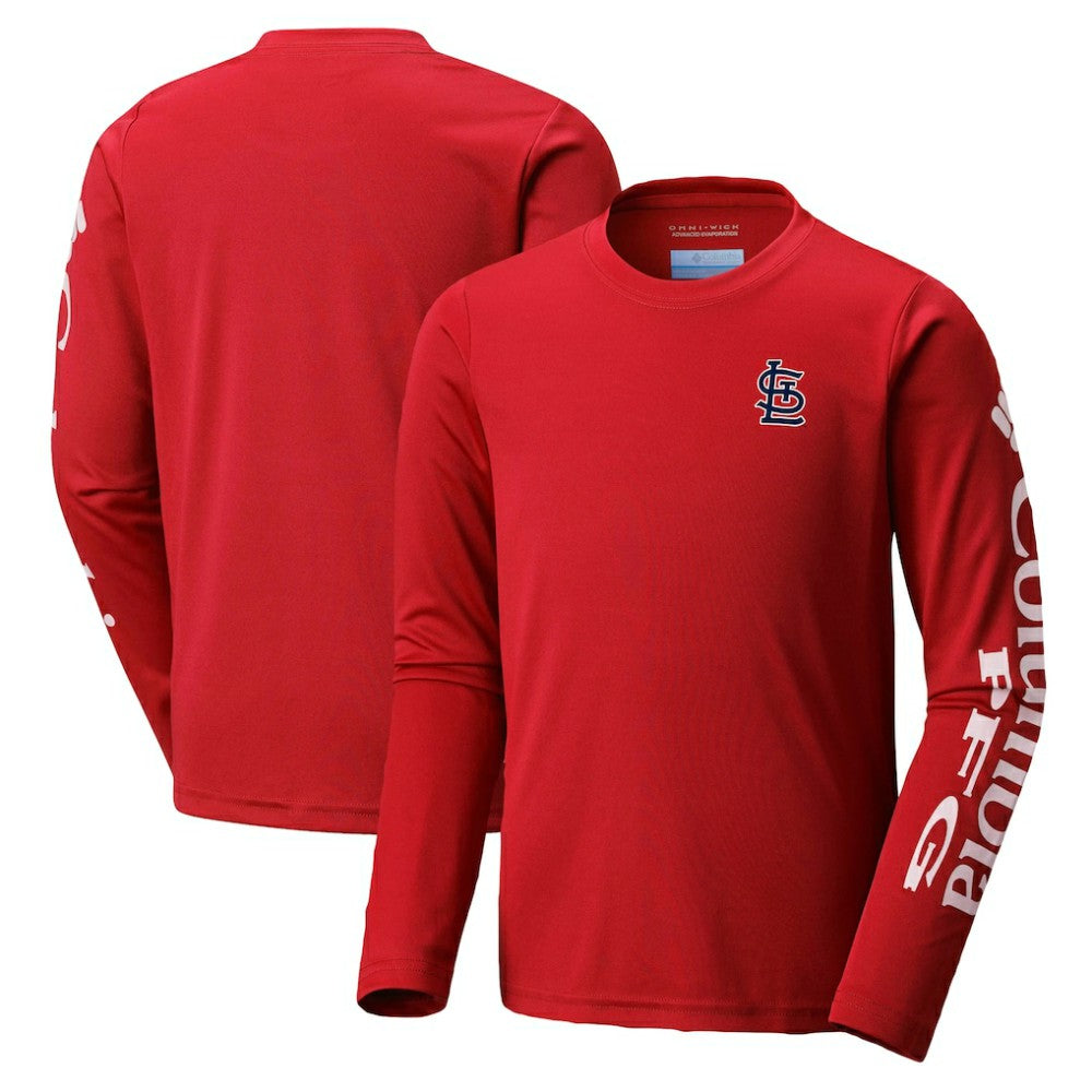 St. Louis Cardinals Columbia Youth Terminal Tackle Long Sleeve T-Shirt - MLB T-shirts