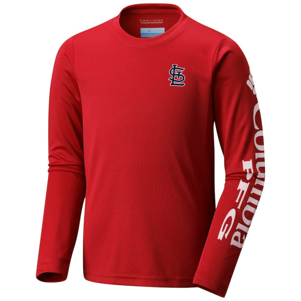 St. Louis Cardinals Columbia Youth Terminal Tackle Long Sleeve T-Shirt - MLB T-shirts