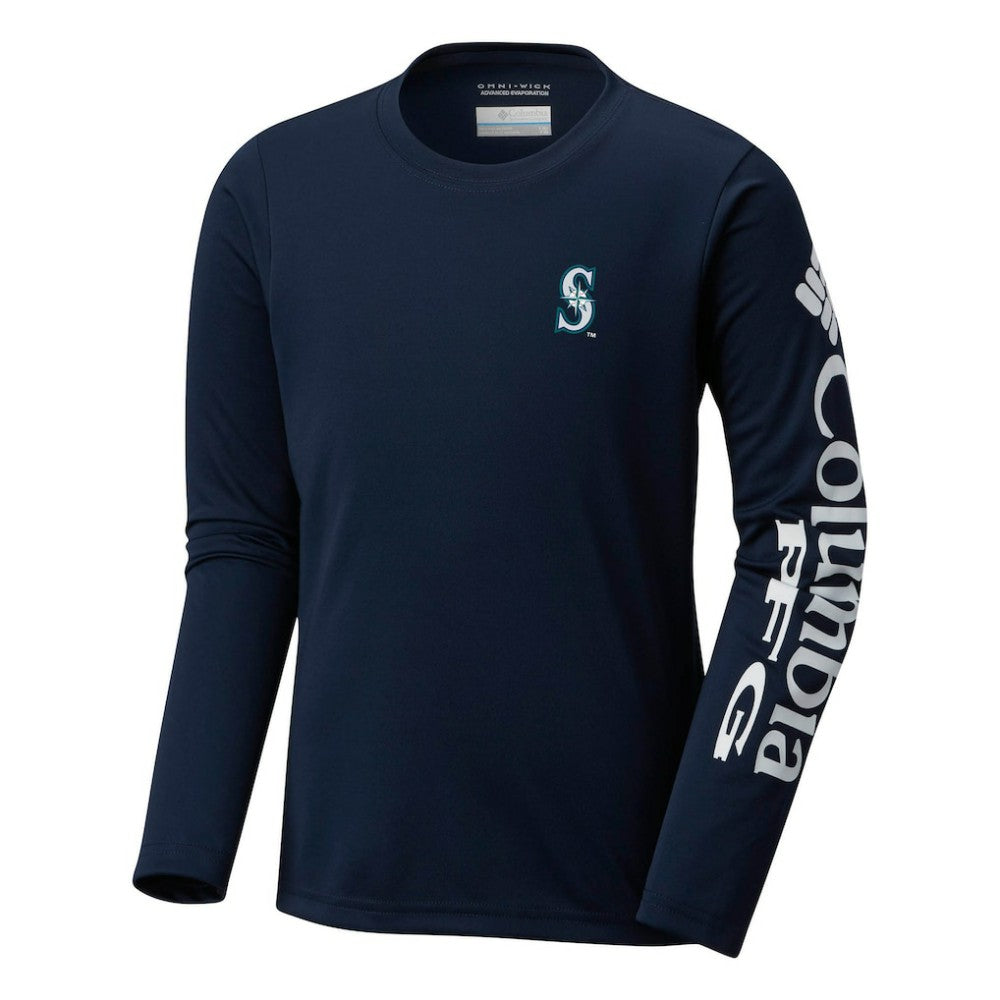Seattle Mariners Columbia Youth Terminal Tackle Long Sleeve T-Shirt - MLB T-shirts