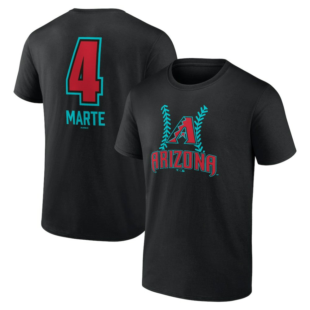 Ketel Marte Arizona Diamondbacks Name & Number Fastball T-Shirt - MLB T-shirts