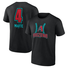 Ketel Marte Arizona Diamondbacks Name & Number Fastball T-Shirt - MLB T-shirts