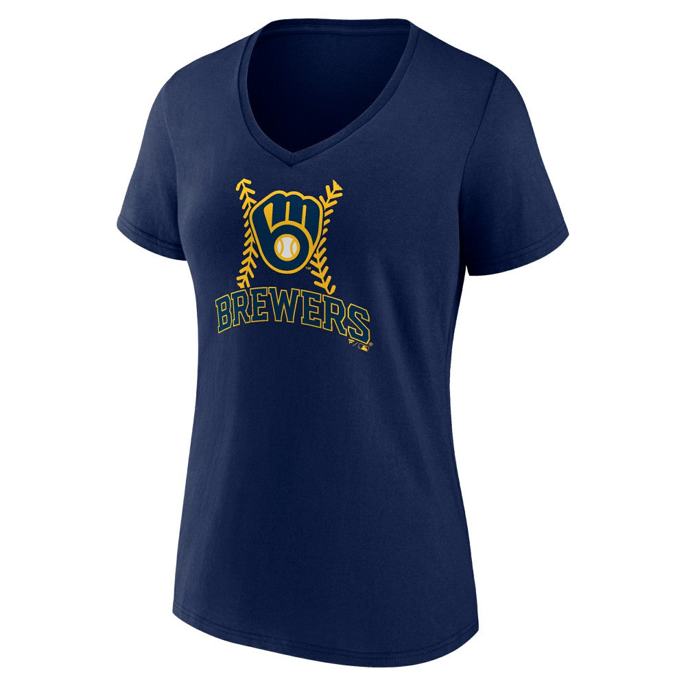 Sal Frelick Milwaukee Brewers Women's Name & Number Fastball V-Neck T-Shirt - MLB T-shirts
