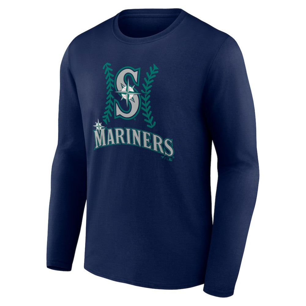 Cal Raleigh Seattle Mariners Name & Number Fastball Long Sleeve T-Shirt - MLB T-shirts
