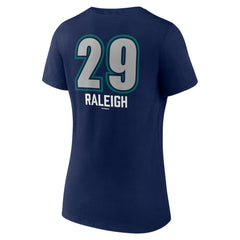Cal Raleigh Seattle Mariners Women's Name & Number Fastball V-Neck T-Shirt - MLB T-shirts