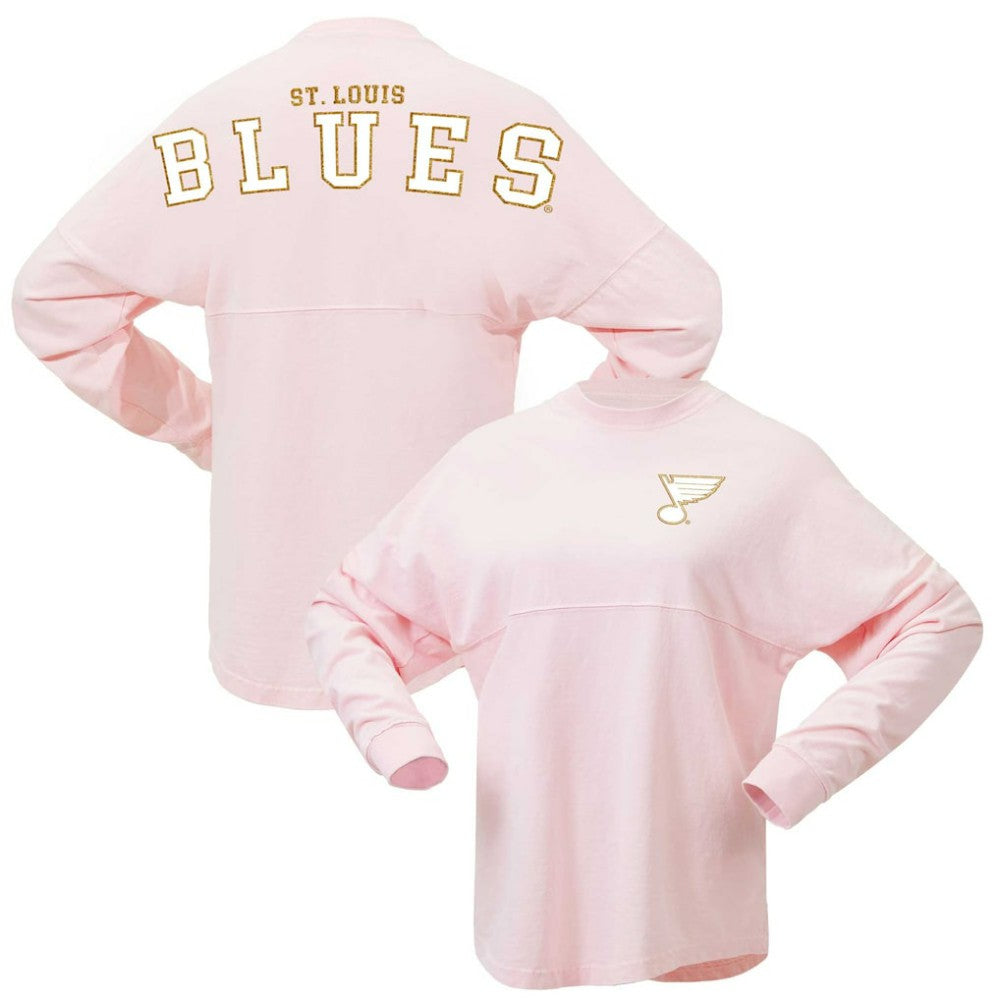 St. Louis Blues Fanatics Women's Spirit Jersey Long Sleeve T-Shirt -  NHL T-shirts