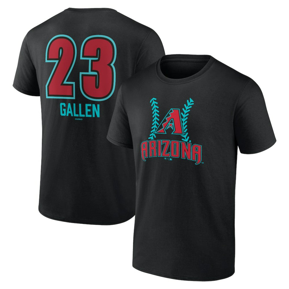 Zac Gallen Arizona Diamondbacks Name & Number Fastball T-Shirt - MLB T-shirts