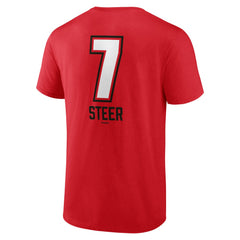 Spencer Steer Cincinnati Reds Name & Number Fastball T-Shirt - MLB T-shirts
