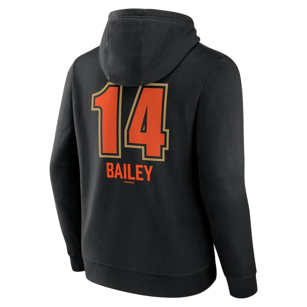 Patrick Bailey San Francisco Giants Name & Number Fastball Pullover Hoodie - MLB Hoodies