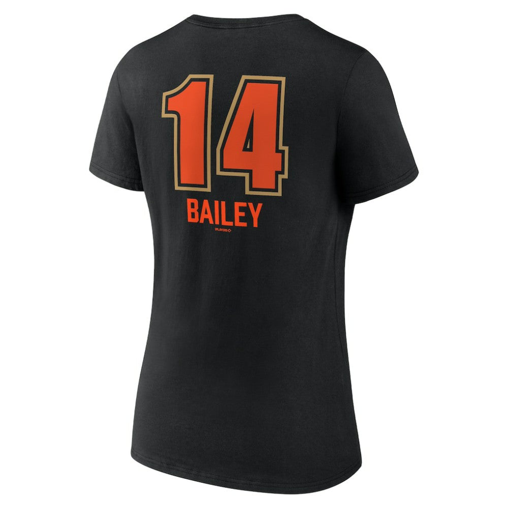 Patrick Bailey San Francisco Giants Women's Name & Number Fastball V-Neck T-Shirt - MLB T-shirts