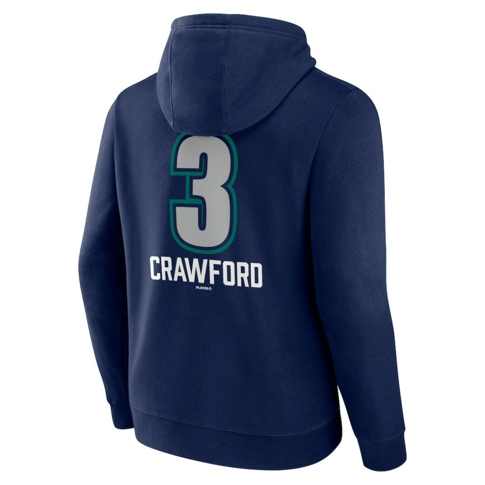 J.P. Crawford Seattle Mariners Name & Number Fastball Pullover Hoodie - MLB Hoodies