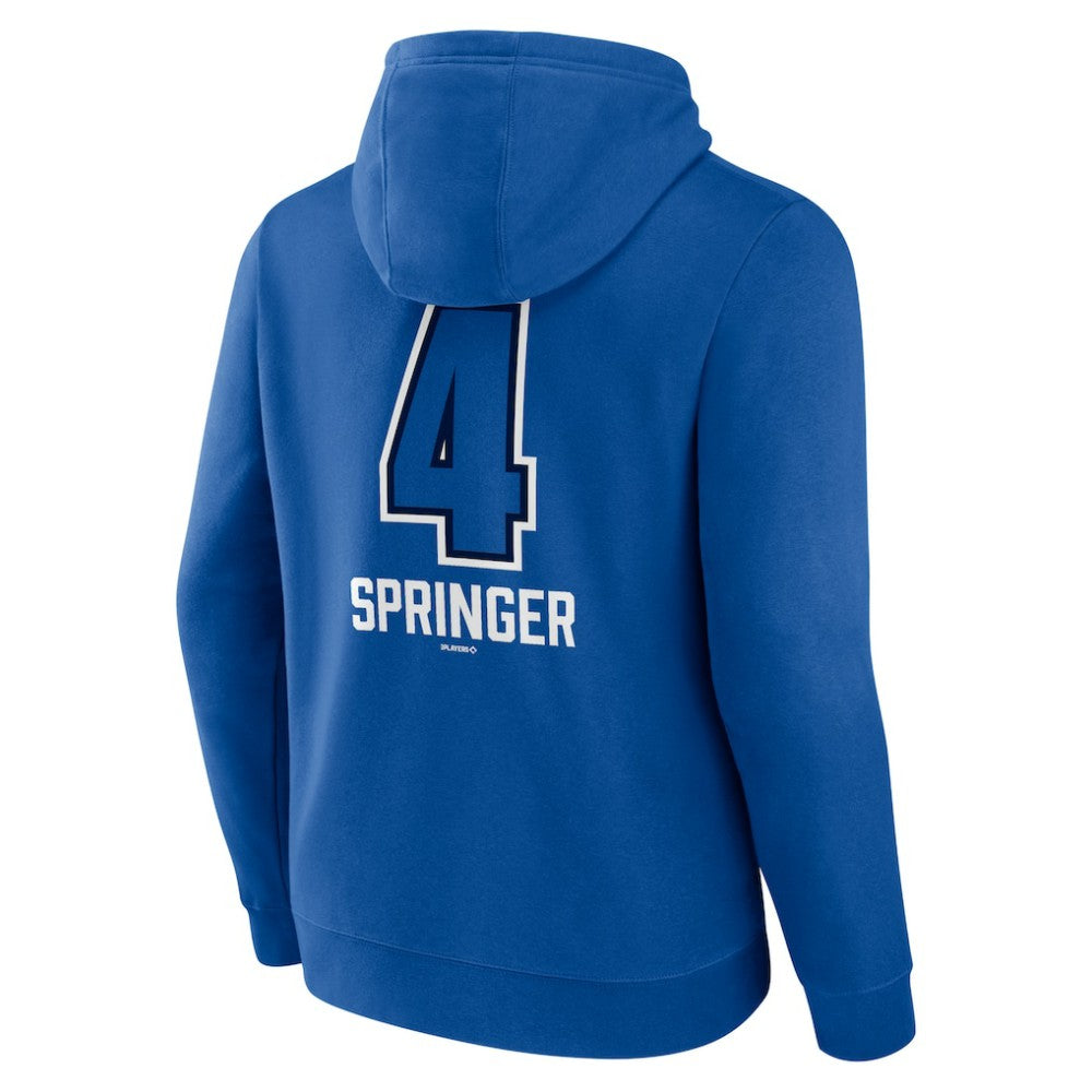 George Springer Toronto Blue Jays Name & Number Fastball Pullover Hoodie - MLB Hoodies