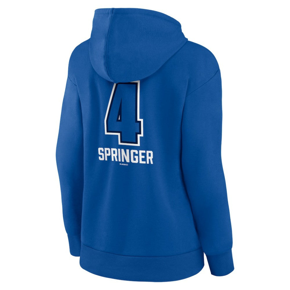 George Springer Toronto Blue Jays Women's Name & Number Fastball Pullover Hoodie - MLB Hoodies