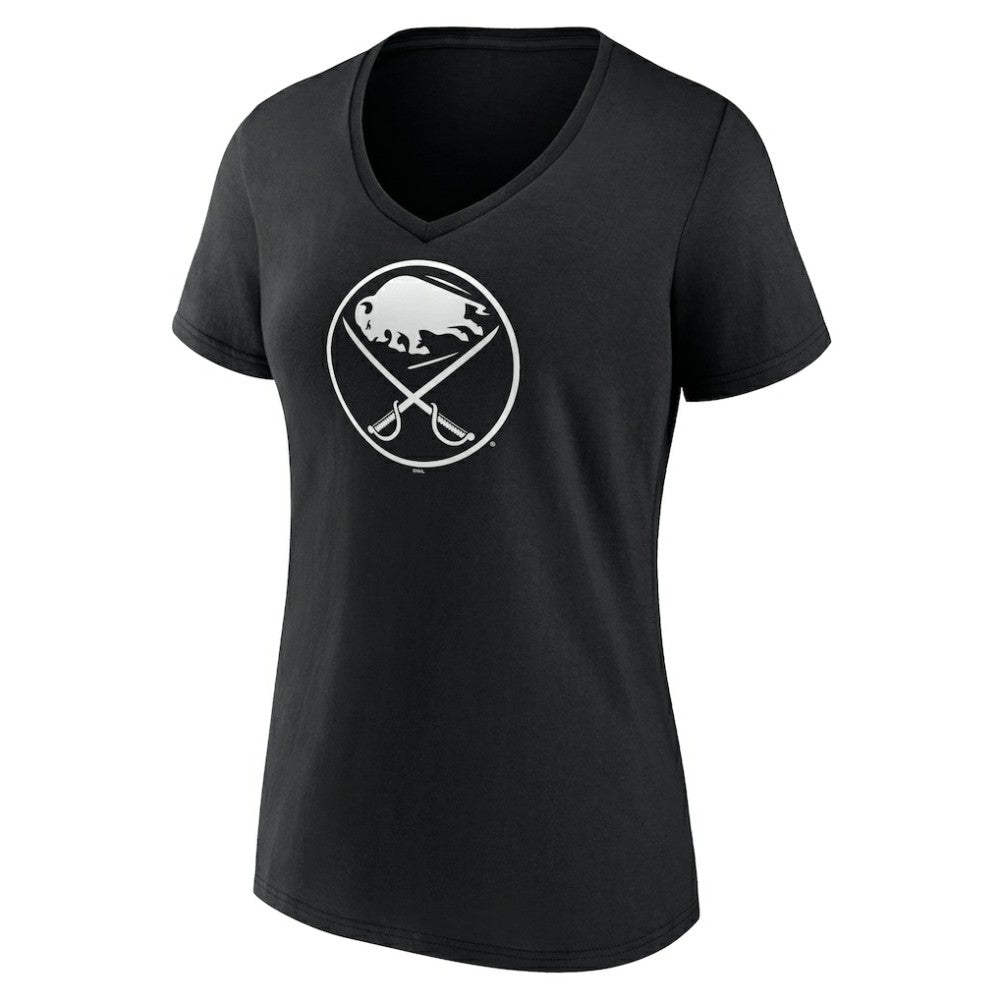Buffalo Sabres Women's Personalized Name & Number Monochrome V-Neck T-Shirt -  NHL T-shirts