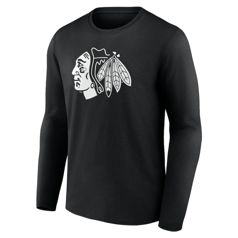 Chicago Blackhawks Personalized Name & Number Monochrome Long Sleeve T-Shirt -  NHL T-shirts
