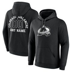 Colorado Avalanche Personalized Name & Number Monochrome Pullover Hoodie -  NHL Hoodies