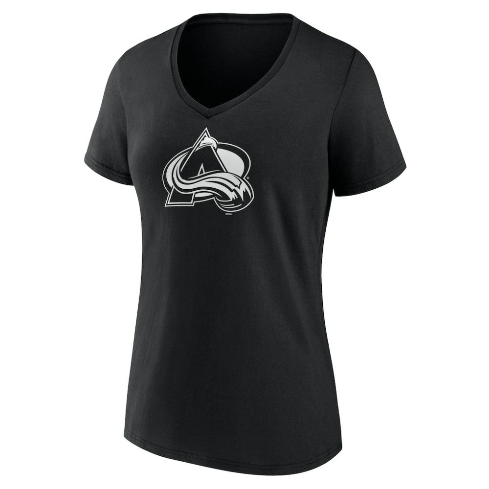 Colorado Avalanche Women's Personalized Name & Number Monochrome V-Neck T-Shirt -  NHL T-shirts