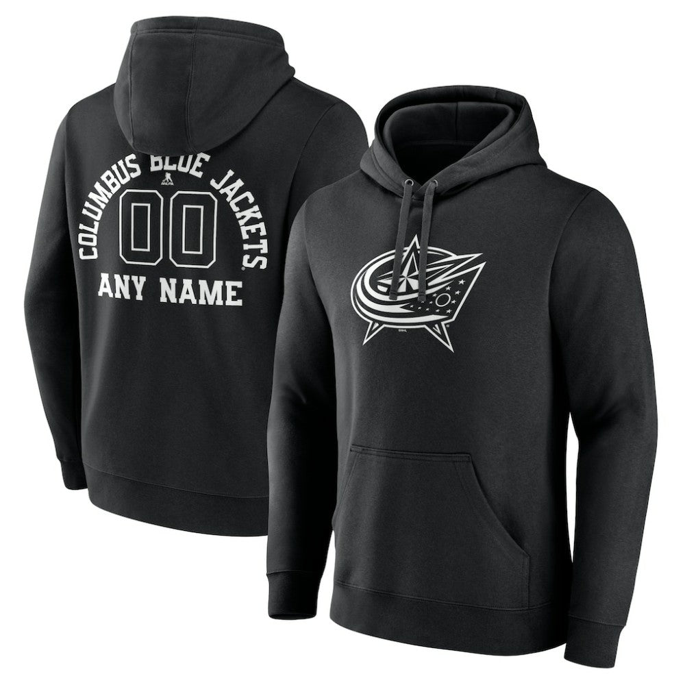 Columbus Blue Jackets Personalized Name & Number Monochrome Pullover Hoodie -  NHL Hoodies