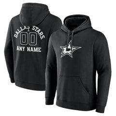 Dallas Stars Personalized Name & Number Monochrome Pullover Hoodie -  NHL Hoodies