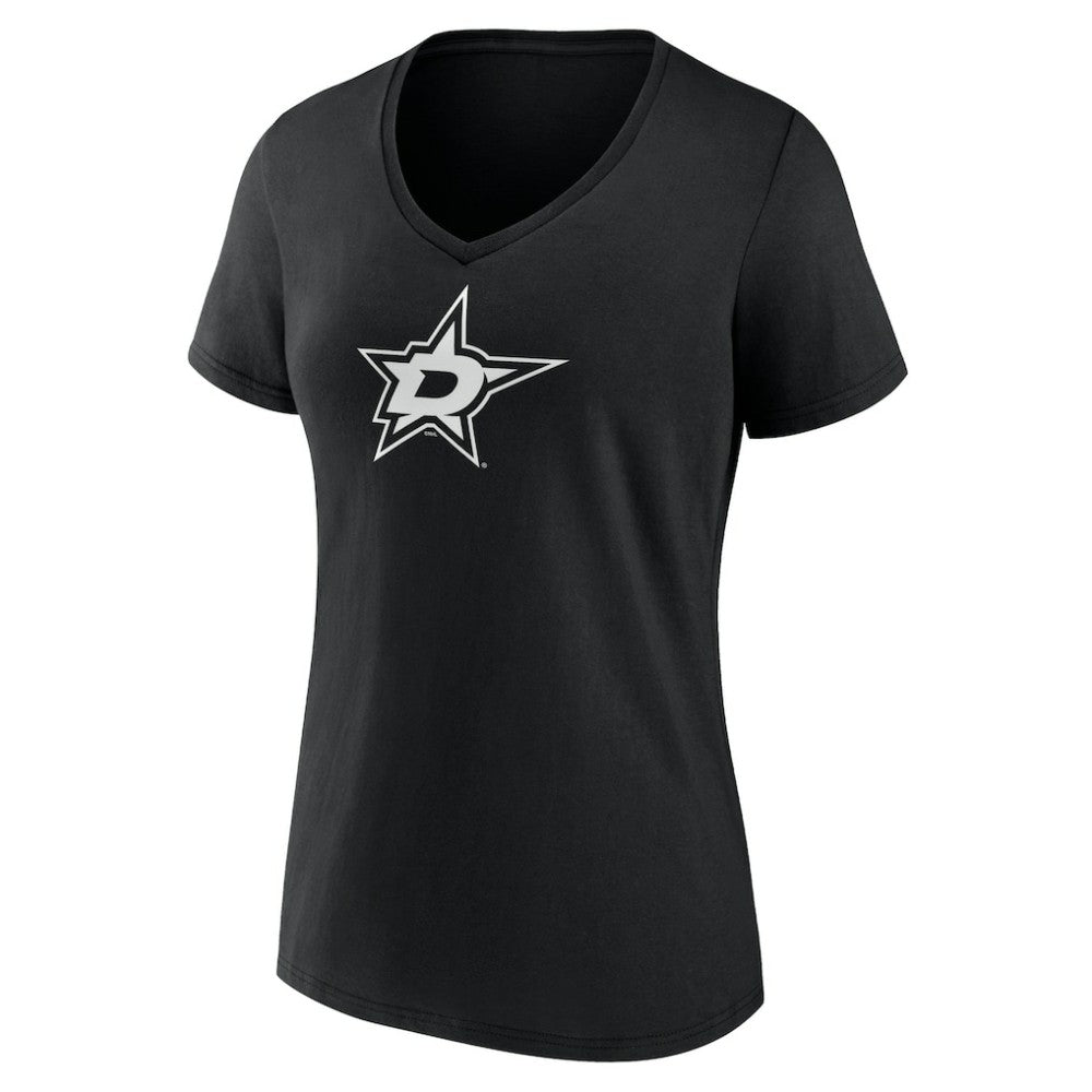Dallas Stars Women's Personalized Name & Number Monochrome V-Neck T-Shirt -  NHL T-shirts