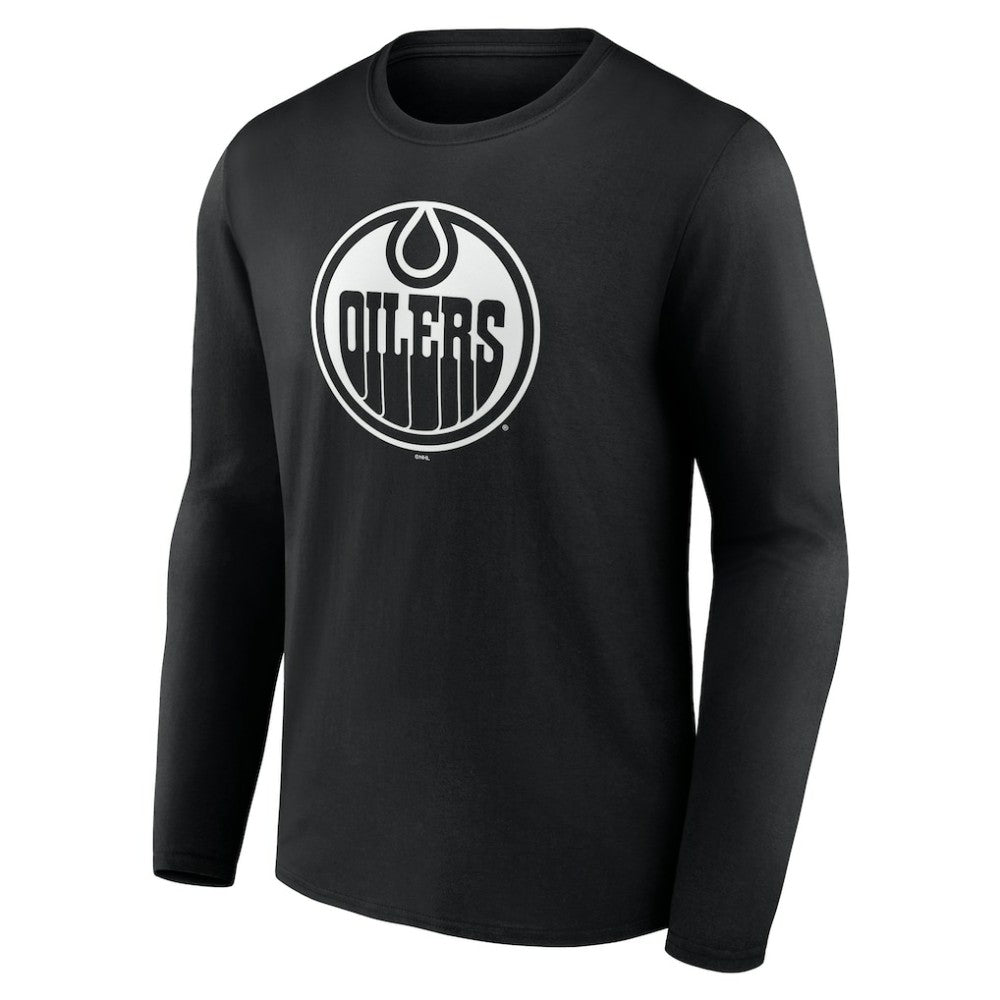 Edmonton Oilers Personalized Name & Number Monochrome Long Sleeve T-Shirt -  NHL T-shirts