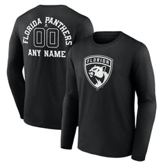 Florida Panthers Personalized Name & Number Monochrome Long Sleeve T-Shirt -  NHL T-shirts