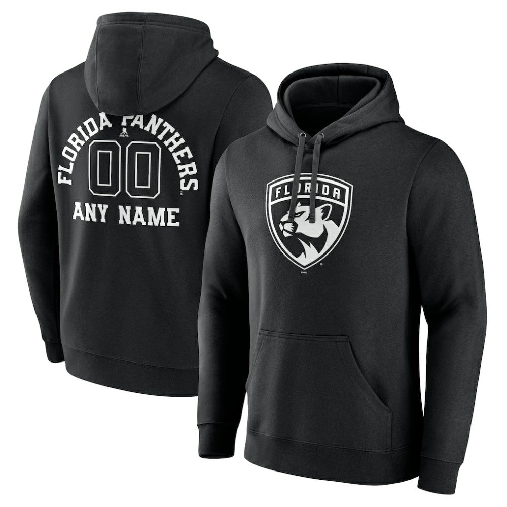 Florida Panthers Personalized Name & Number Monochrome Pullover Hoodie -  NHL Hoodies