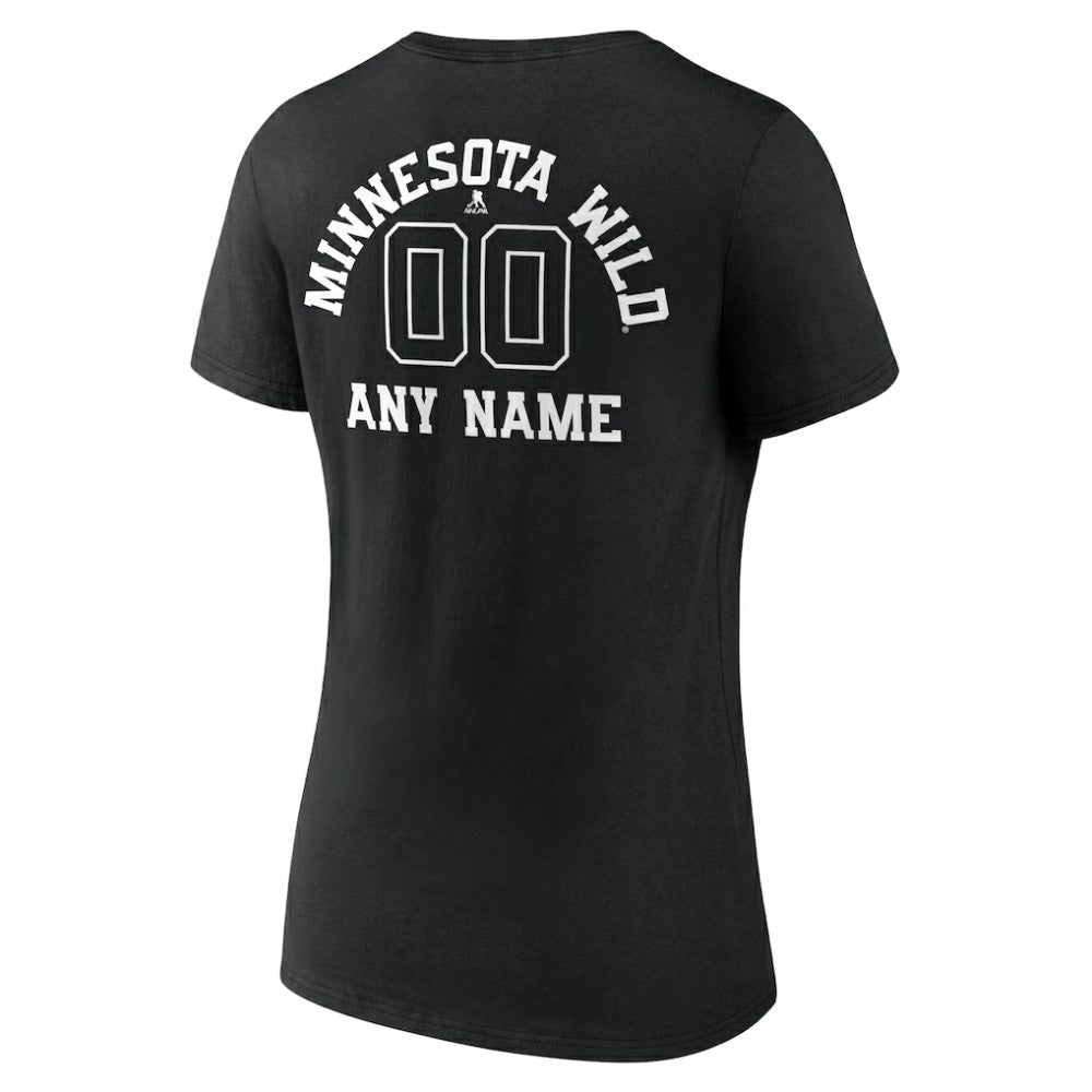Minnesota Wild Women's Personalized Name & Number Monochrome V-Neck T-Shirt -  NHL T-shirts