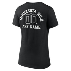 Minnesota Wild Women's Personalized Name & Number Monochrome V-Neck T-Shirt -  NHL T-shirts