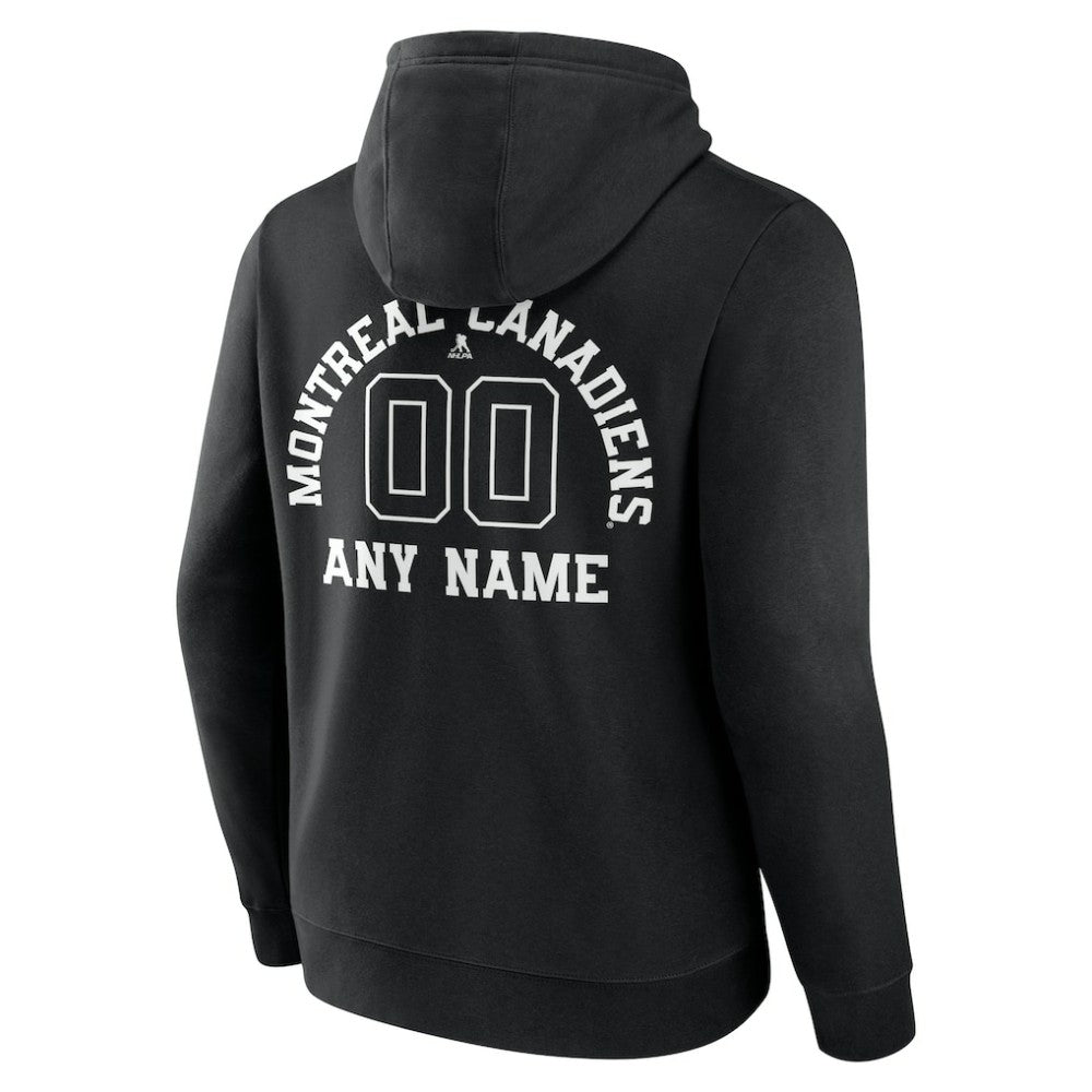 Montreal Canadiens Personalized Name & Number Monochrome Pullover Hoodie -  NHL Hoodies