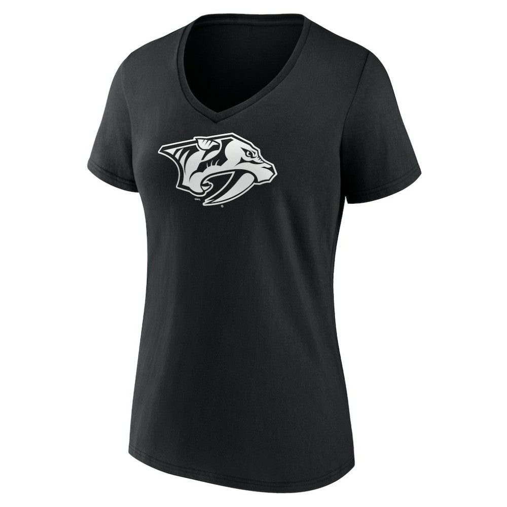 Nashville Predators Women's Personalized Name & Number Monochrome V-Neck T-Shirt -  NHL T-shirts