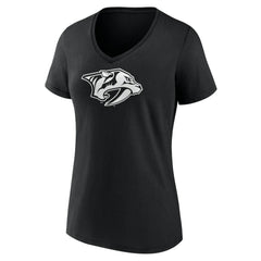 Nashville Predators Women's Personalized Name & Number Monochrome V-Neck T-Shirt -  NHL T-shirts
