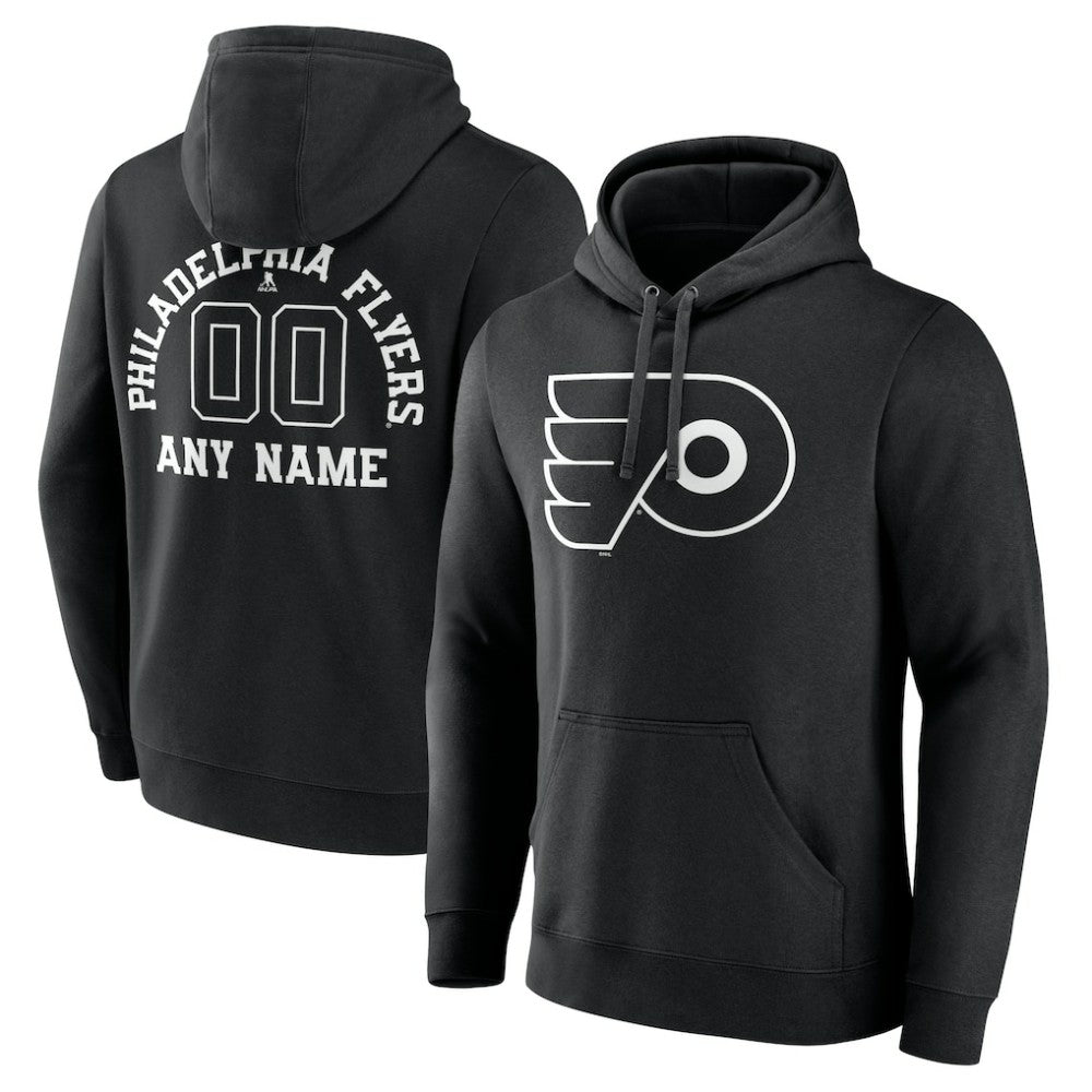 Philadelphia Flyers Personalized Name & Number Monochrome Pullover Hoodie -  NHL Hoodies