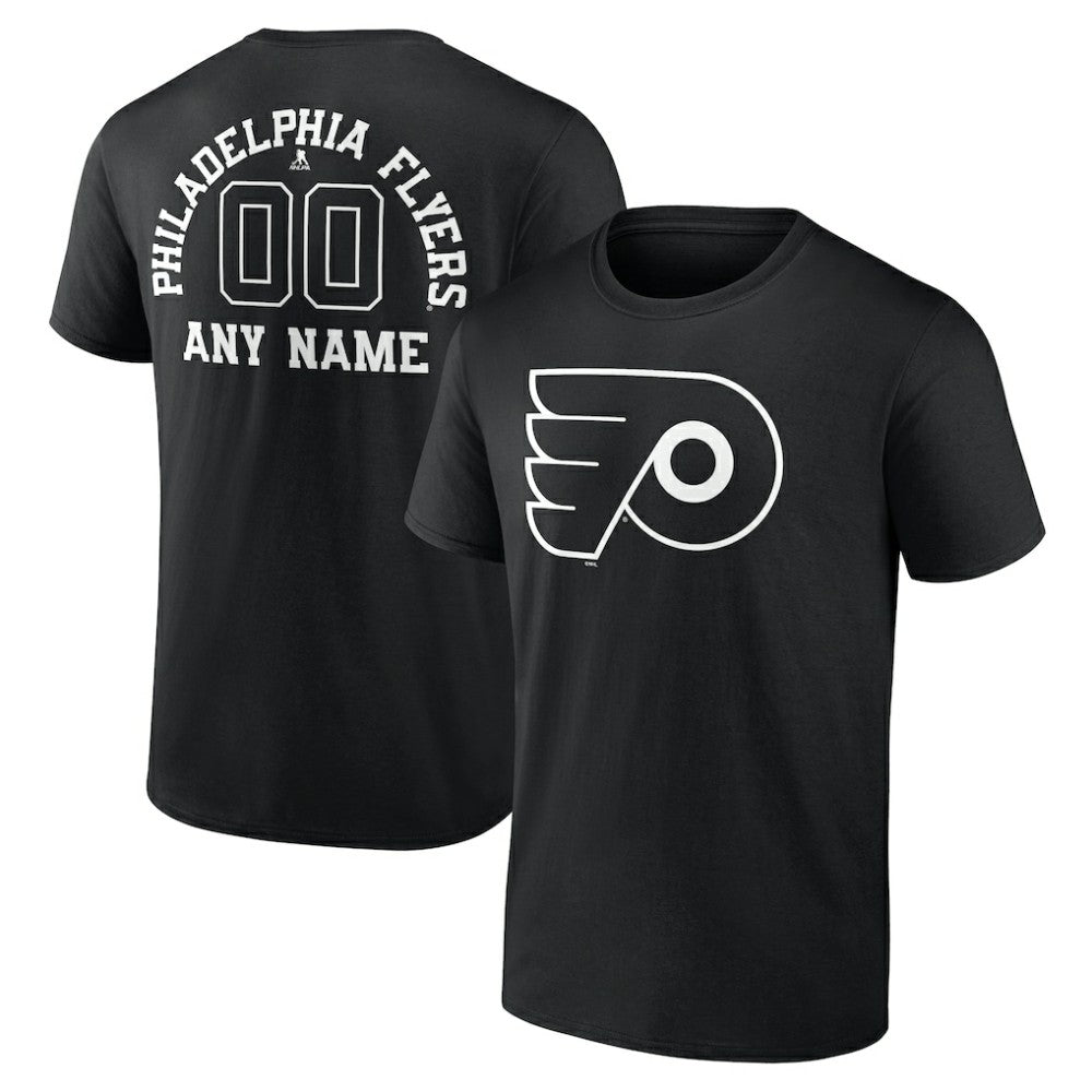 Philadelphia Flyers Personalized Name & Number Monochrome T-Shirt -  NHL T-shirts
