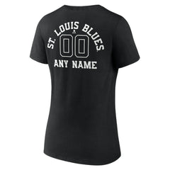 St. Louis Blues Women's Personalized Name & Number Monochrome V-Neck T-Shirt -  NHL T-shirts