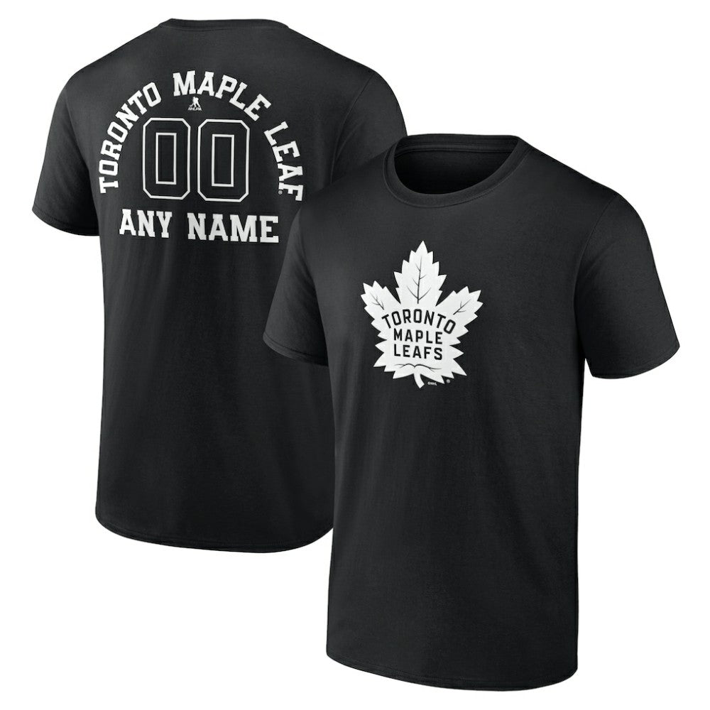 Toronto Maple Leafs Personalized Name & Number Monochrome T-Shirt -  NHL T-shirts