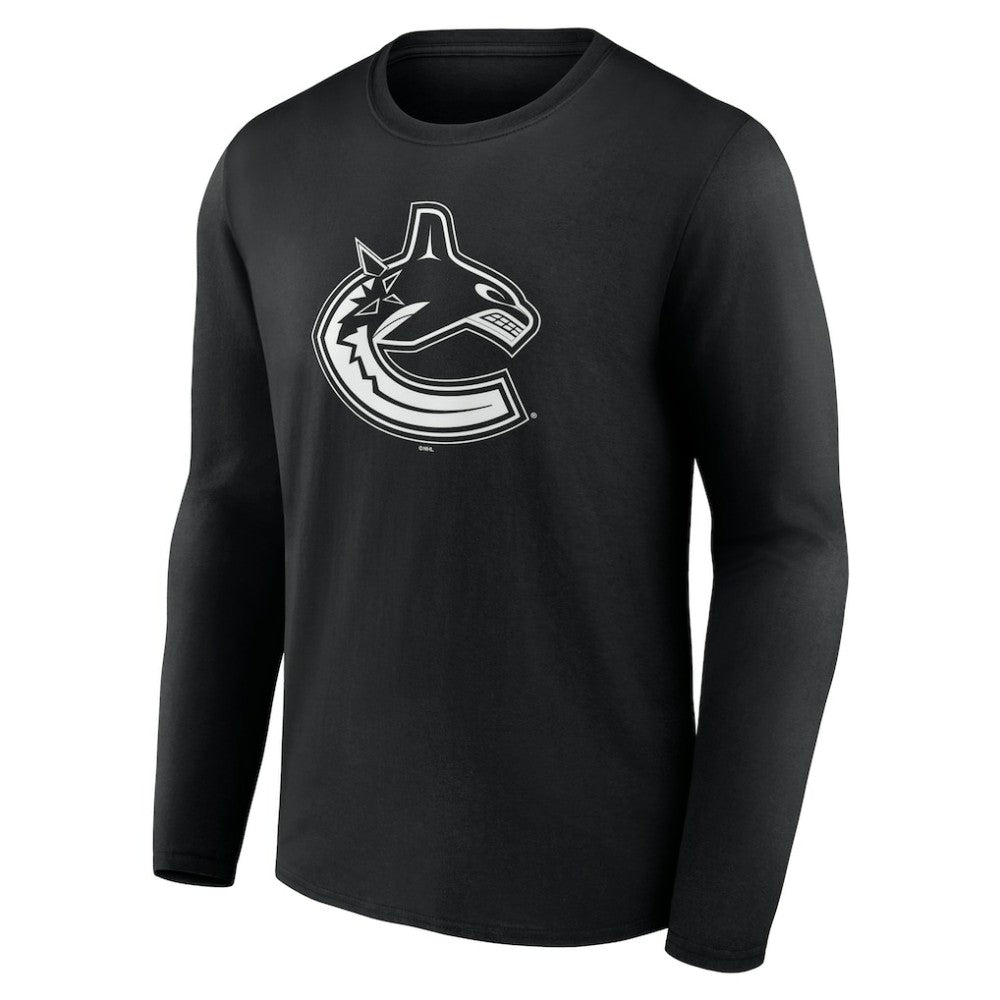 Vancouver Canucks Personalized Name & Number Monochrome Long Sleeve T-Shirt -  NHL T-shirts