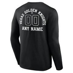 Vegas Golden Knights Personalized Name & Number Monochrome Long Sleeve T-Shirt -  NHL T-shirts